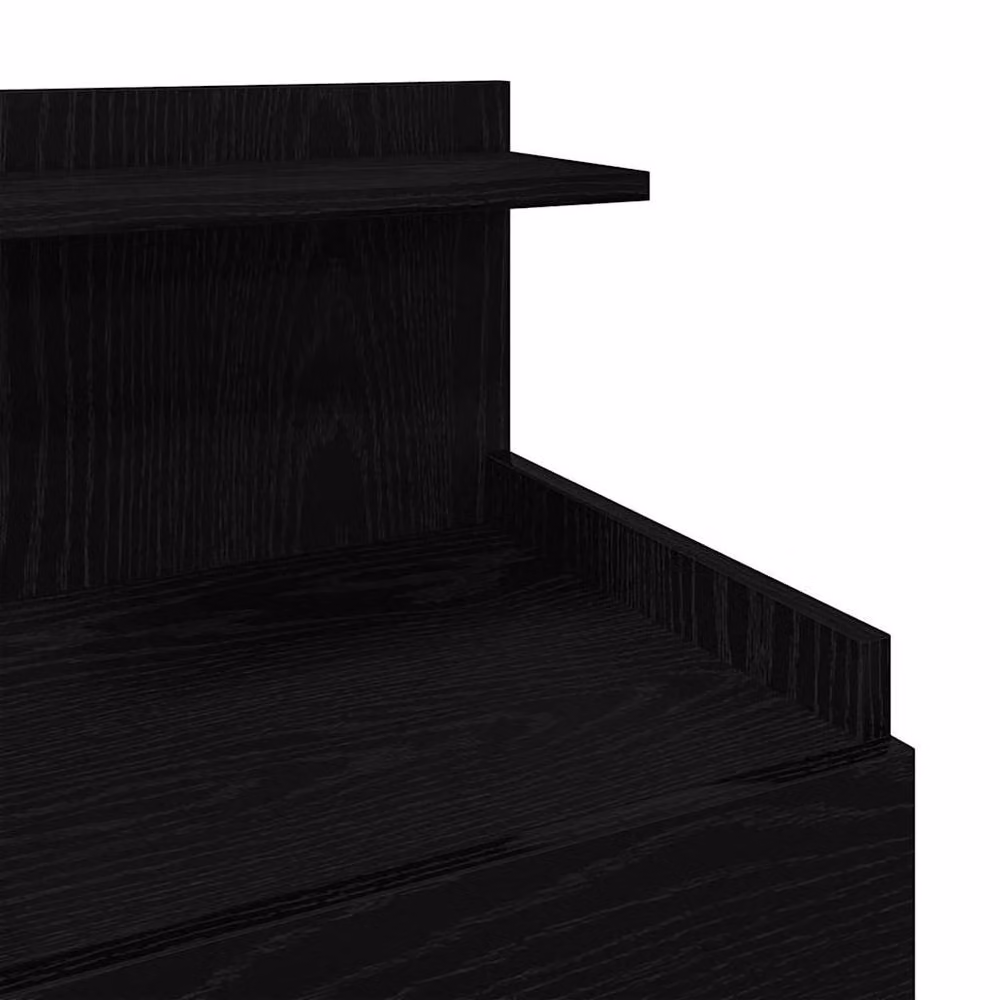 Berkfield Home Durable Bedside Cabinet with 2 Drawers, Black, W/D/H: 40 x 36.5 x 62 cm – 6
