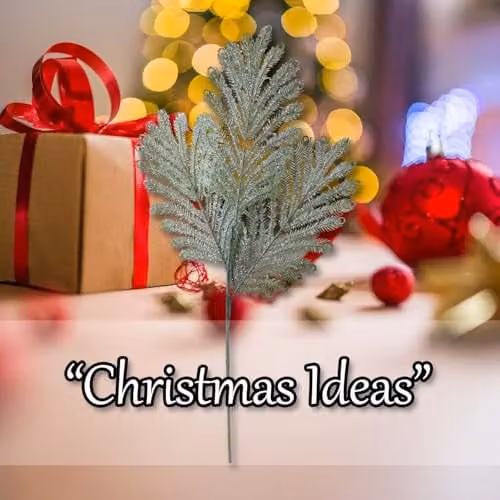 VFM e-Store Christmas Fern Spray Stem Decoration, Green, H: 63 cm, W: 22 cm – 4