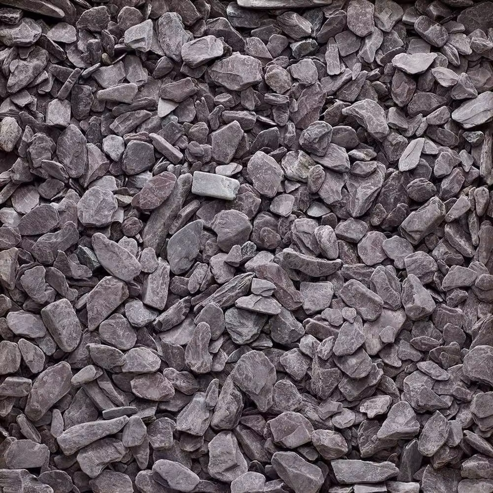 Buttercup Farm Plum Slate Chippings Purple Coarse Ornamental Garden Gravel 850 kg – 3