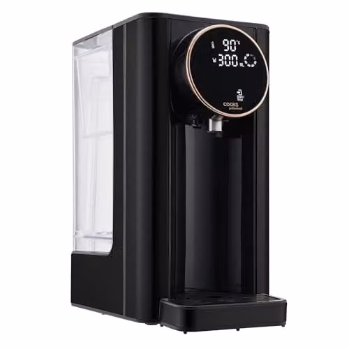 Cooks Professional Digital Hot Water Dispenser 2600W with 2.7L Tank in Black and Rose Gold