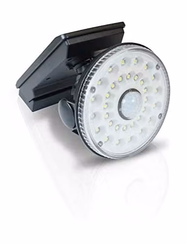 St Helens Home & Garden Solar LED Outdoor Security Wall Lamp with Motion and Dusk Sensor, Black – 1