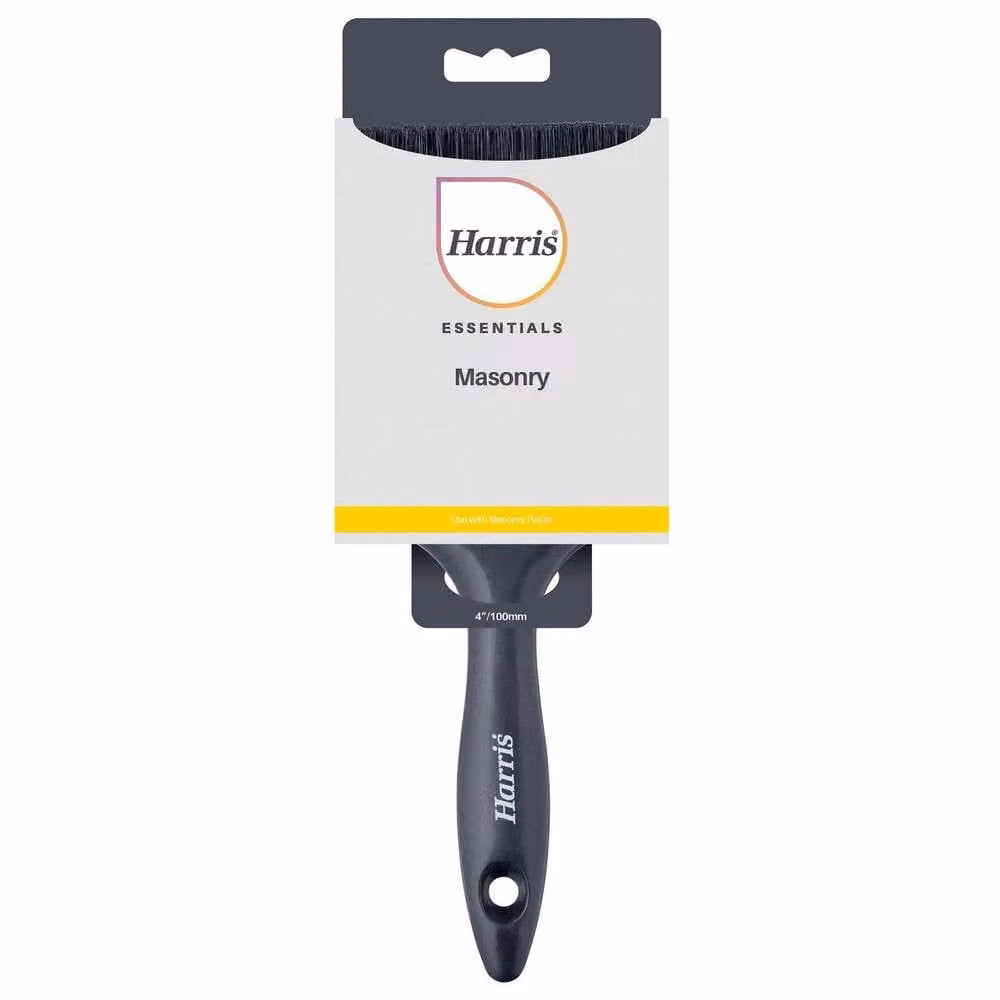 Harris Essentials Masonry Paint Brush in Black with Stainless Steel Handle – 2