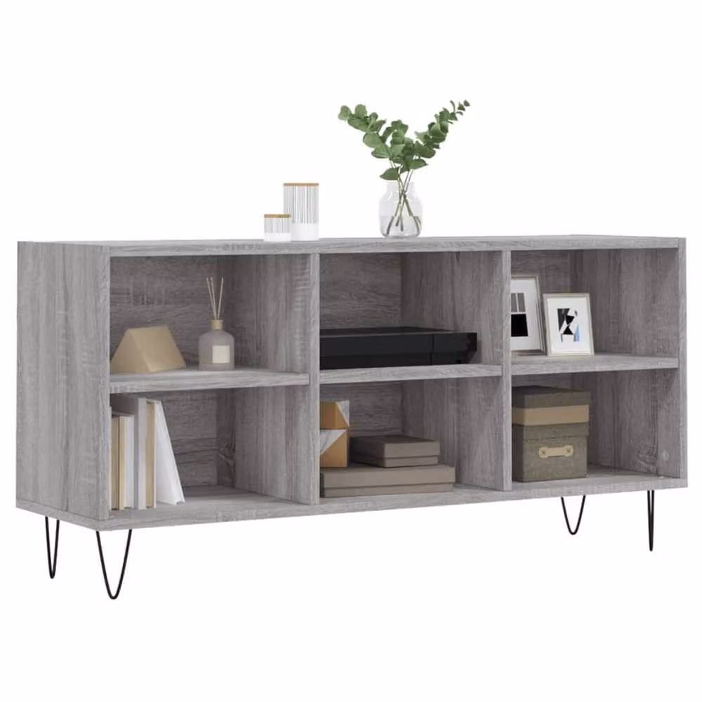 Berkfield Home Modern Grey Sonoma TV Cabinet W/D/H: 103.5 x 30 x 50 cm – 3