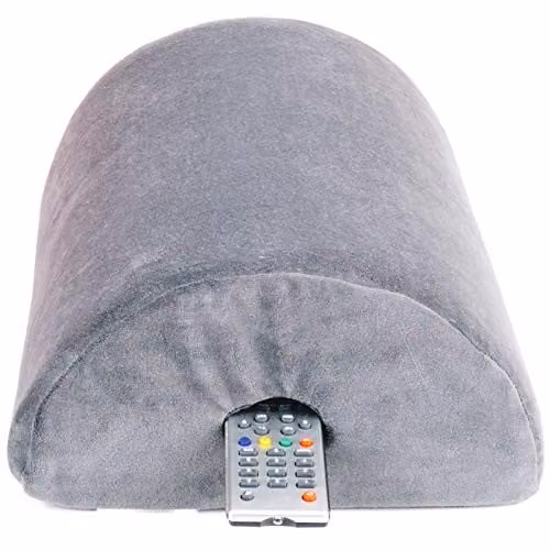 mysmartbuy Multipurpose Contoured Memory Foam Pillow for Neck, Knee, Back or Feet Support in Grey, H x W x D: 14 x 28 x 36 cm