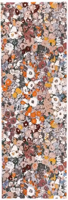 House of Hackney Hollyhocks Runner in Multicolour Floral Wool