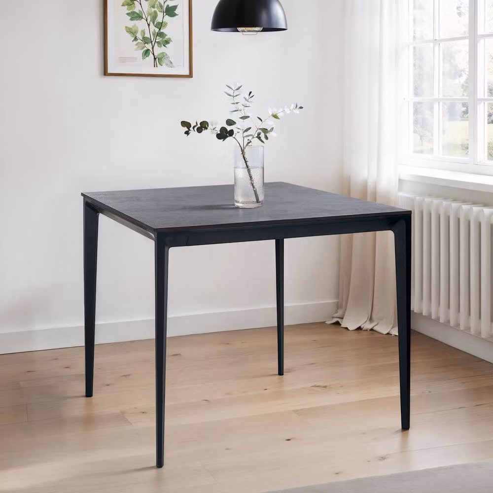 Cheshire Premium Marbella Square Natural Stone Dining Table, Grey, W/D/H: 80 x 80 x 80 cm – 2