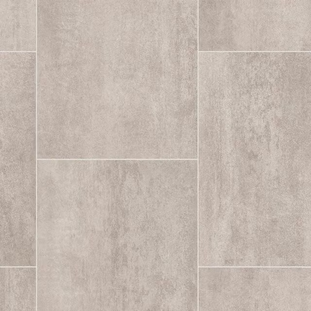 Vinyl Flooring UK Grey Stone Look Tile Effect Vinyl Flooring Sheet with 2.0mm Felt Backing, W: 300 cm, L: 800 cm