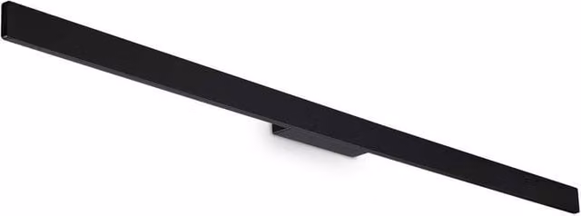 Netlighting Linea Outdoor Flush Wall Lamp in Black, 2600Lm, 3000K Warm White, IP54
