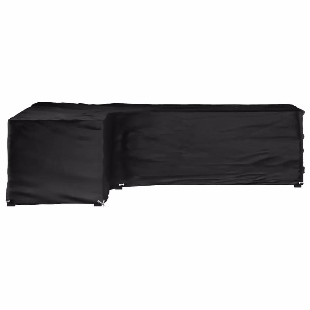 Berkfield Home L-Shaped Garden Furniture Cover in Black, W/D/H: 210 x 260 x 80 cm – 2
