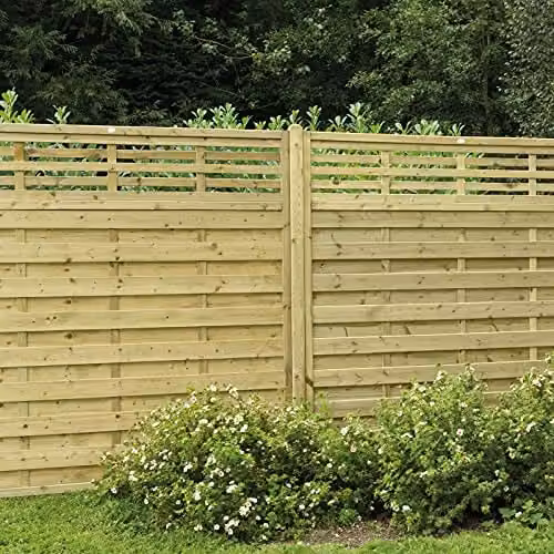 Forest Impregnated Brown Wooden Fence Board, Pack of 4, H: 182.88 cm – 2