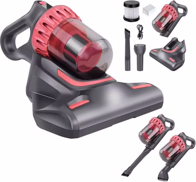 Nordara Cordless UV Handheld Vacuum for Bed, Mattress and Sofa Mite Removal in Grey