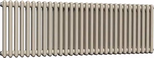 Lux Heat Horizontal 3 Column Steel Radiator in Moon Dust, W: 137 cm, H: 50 cm