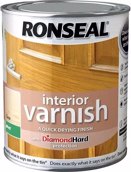 Ronseal Quick Dry Matt Clear Interior Wood Varnish, 250 ml – 2