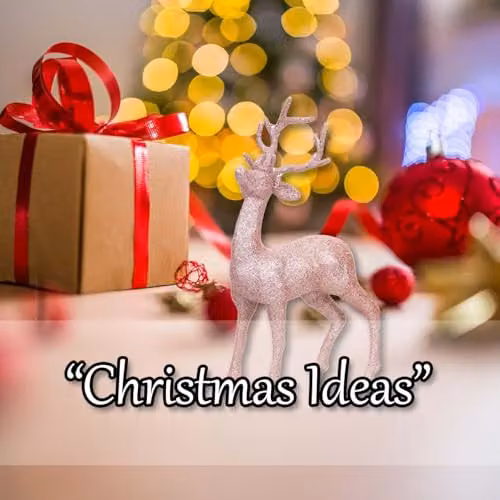VFM e-Store Glitter Reindeer Christmas Tree Ornament, Gold, 26cm – 5