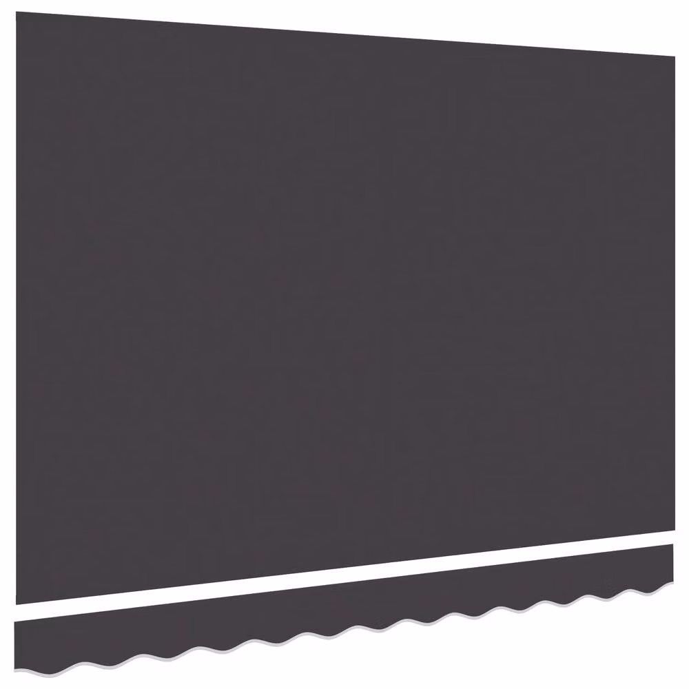 Berkfield Home Anthracite Polyester Awning Replacement Fabric for 2.5 x 2 m Frames – 4