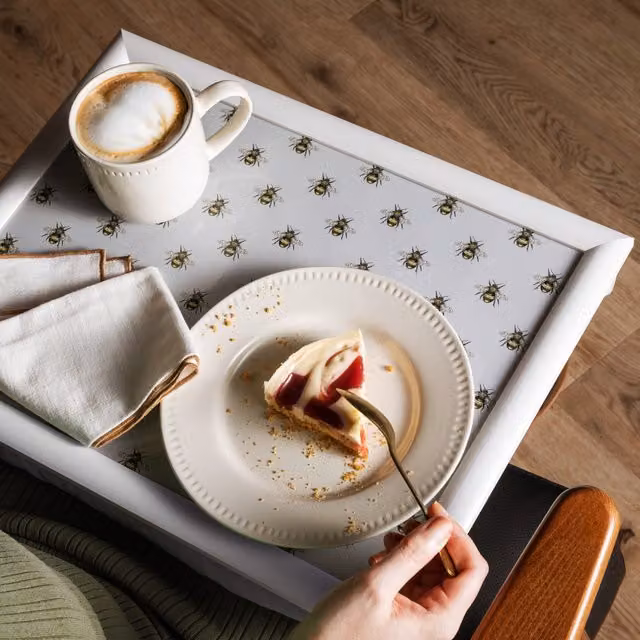Creative Tops Country Bee Lap Tray, Grey, W: 44 cm, D: 34 cm