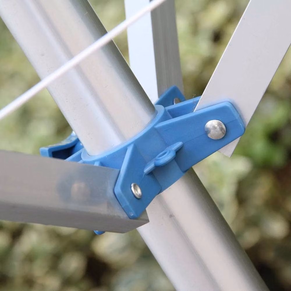 VOGREX 4 Arm Rotary Clothes Airer Free Standing Laundry Washing Line in Silver – 3