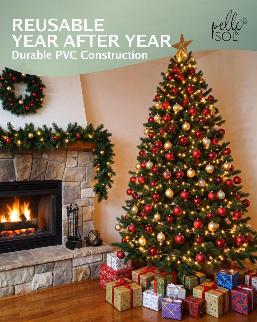 Pelle & Sol Green Artificial Christmas Tree – 5