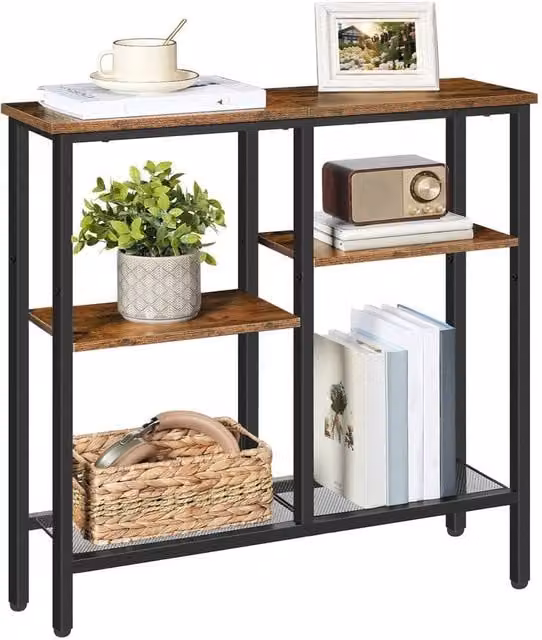 FORGEVIO Industrial Display Table in Brown, W/D/H: 75 x 22 x 76 cm – 1