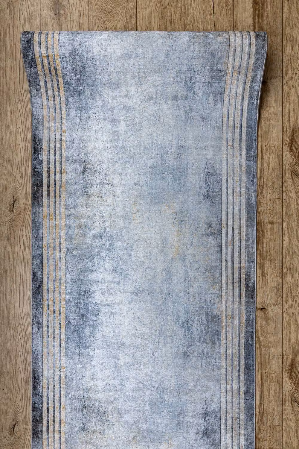 RugsX Lotus Anti-Slip Runner in Silver, W/D: 60 x 110 cm – 3