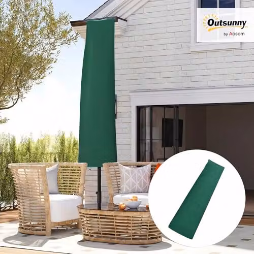 Outsunny Green Waterproof Garden Parasol Cover – 2