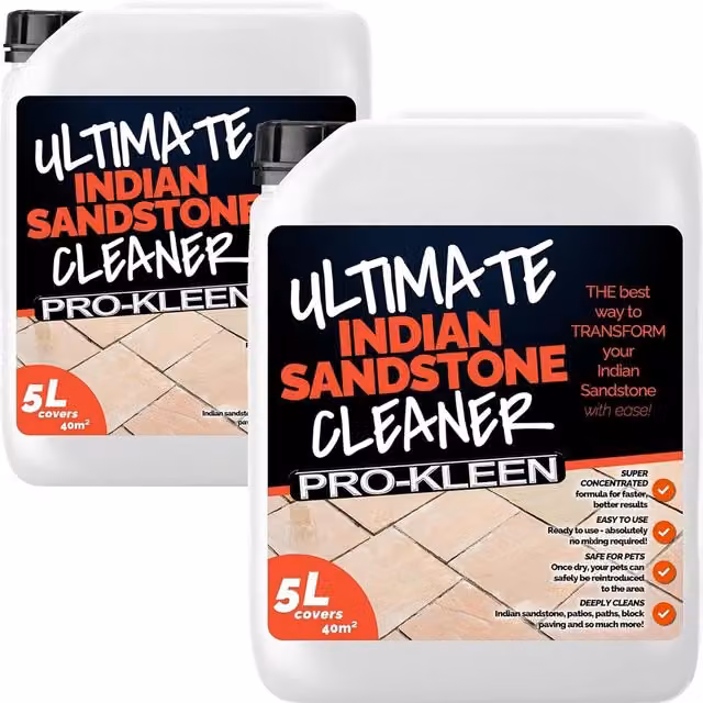 Pro-Kleens Indian Sandstone Stone Cleaner, Clear, 10l