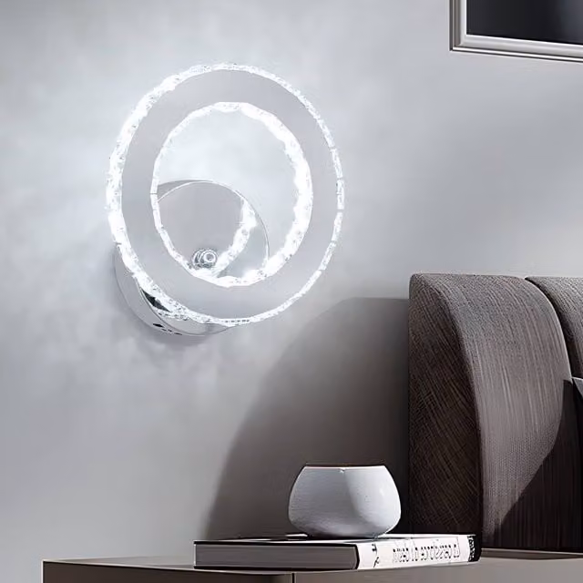 Pheashine Modern Round LED Ceiling Light, 16W, Black and Silver, 6500K Cool White, Diameter: 27 cm