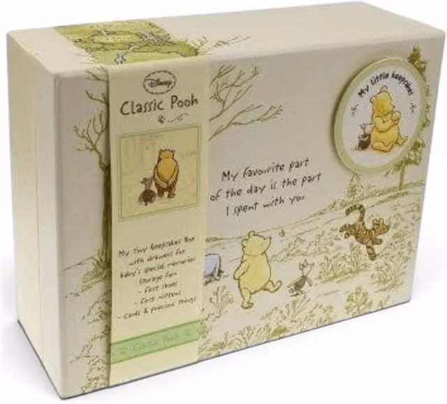 Widdop Gifts Winnie The Pooh My Tiny Keepsake Box in Beige