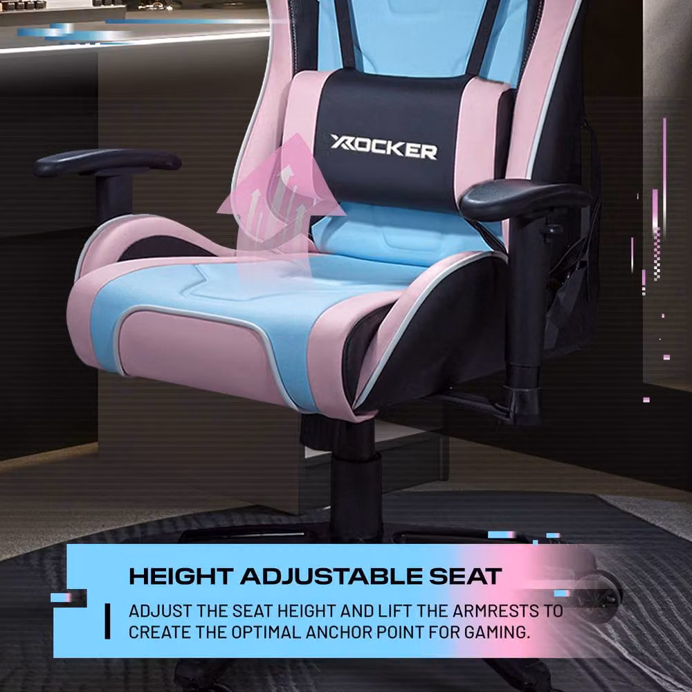 X Rocker Agility eSport Ergonomic Gaming Chair in Pink – 5