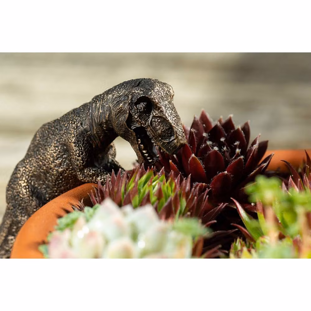 Jardinopia Tyrannosaurus Rex Hanging Plant Pot Ornament in Bronze – 5