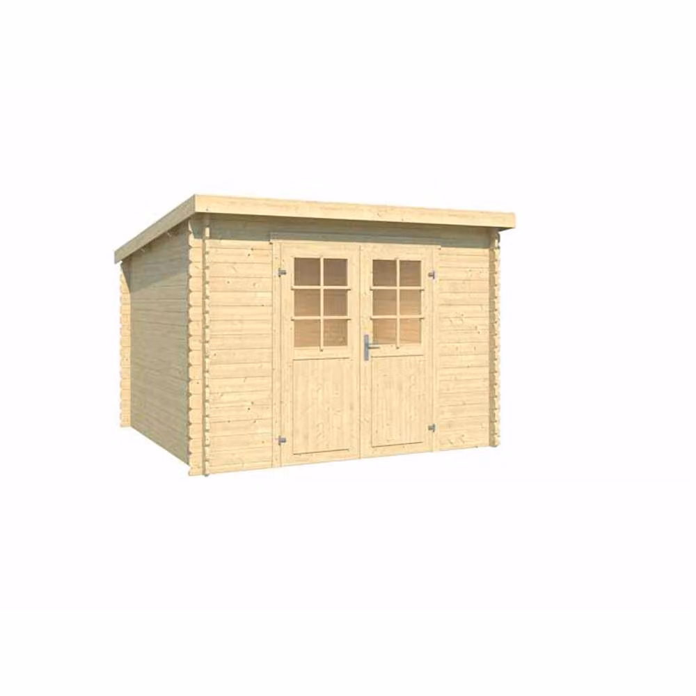 Lasita Maja Ltd San Jose 275 Log Cabin Garden Room and Home Office in Light Brown, W: 313.9 cm, D: 295 cm, H: 210.9 cm – 2