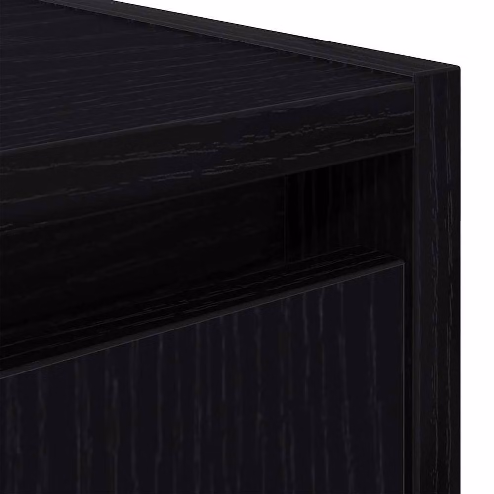 Berkfield Home Wall-Mounted Bedside Cabinets, 2 Piece Set, Black, W: 38 cm, D: 34 cm, H: 40 cm – 7