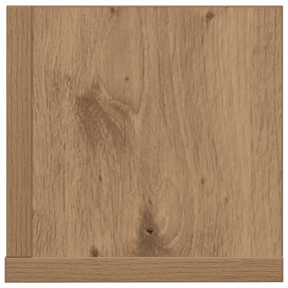 Berkfield Home Artisan Oak Wall Shelves, 2 Piece Brown Engineered Wood, W: 75 cm, D: 16.5 cm, H: 16.5 cm – 4