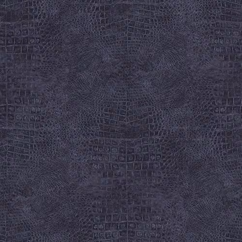 Galerie G67507 Natural FX Blue Animal Print Washable Non-Woven Vinyl Wallpaper Roll