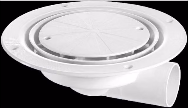 McAlpine USG3WH Untrapped Gully with Clamp Ring and Cover Plate, 1.5 inch Horizontal, Silver