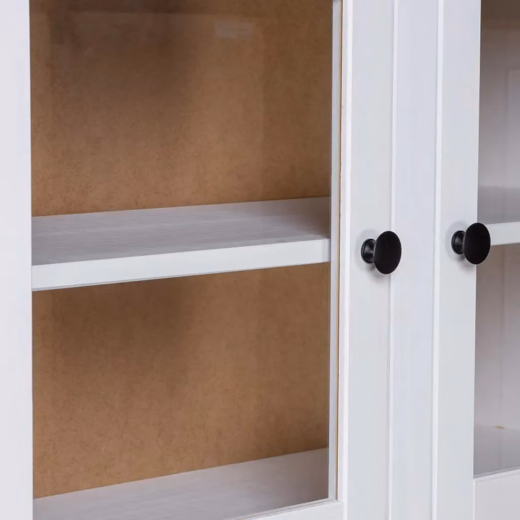 Berkfield Home Panama Range White Solid Pine Highboard W/D/H: 93 x 40.5 x 180 cm – 2