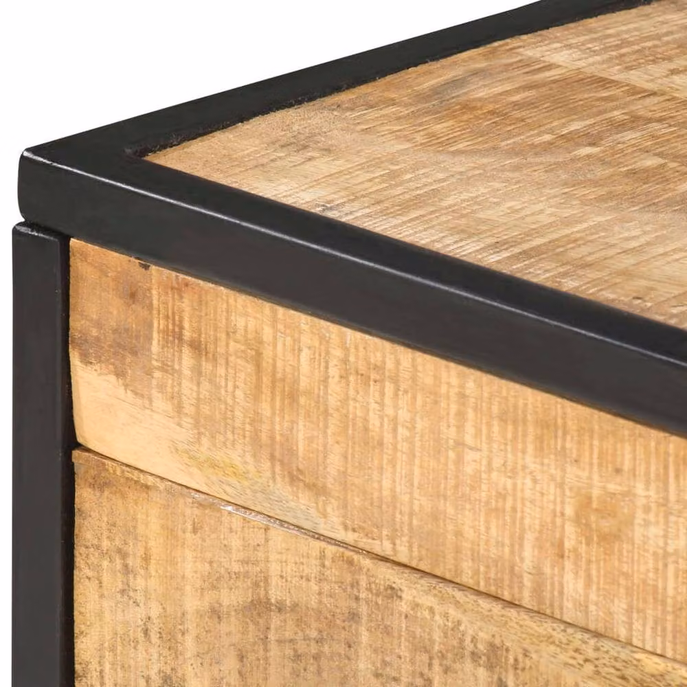 Berkfield Home Beautiful Coffee Table in Brown Solid Mango Wood W/D/H: 70 x 50 x 33 cm – 4