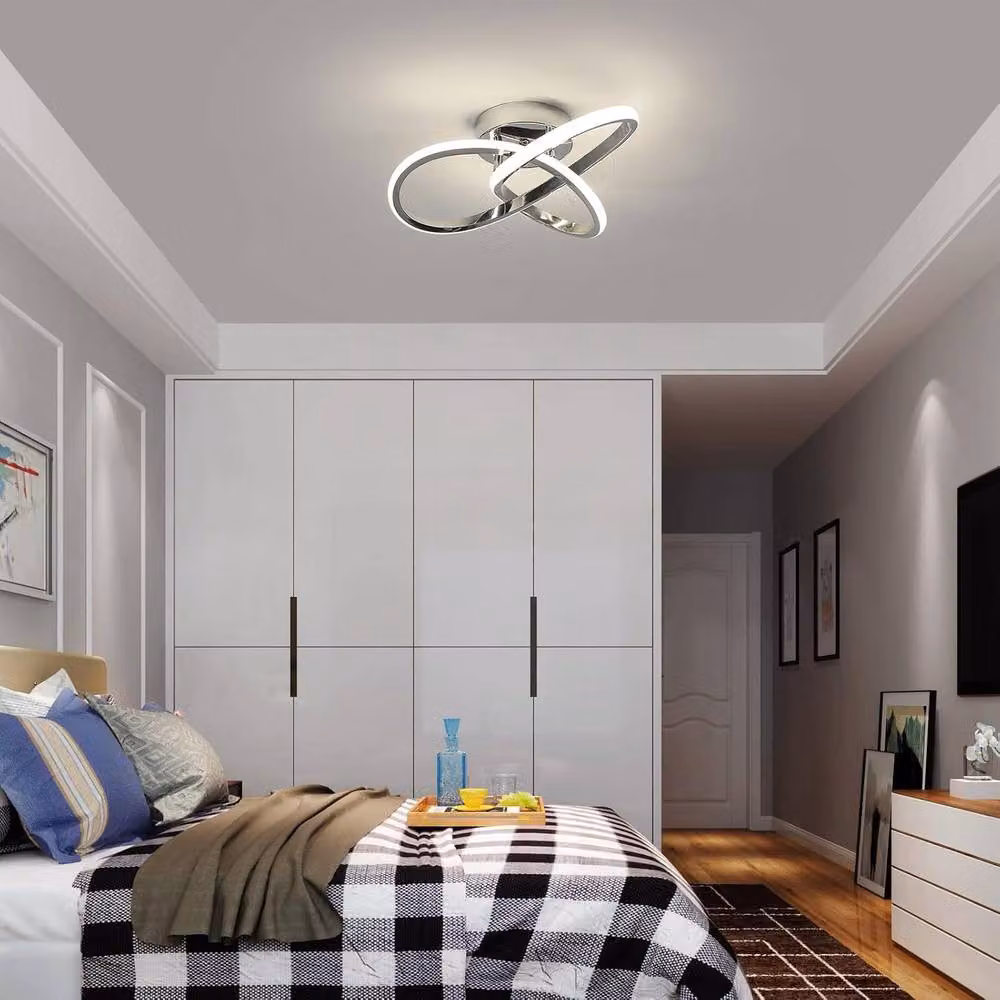 COMELY 30W LED Flower Shaped Ceiling Light in Silver – 2