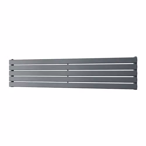 UK Radiators Typhoon Axis Anthracite Horizontal Designer Radiator, W: 160 cm, H: 34 cm – 2