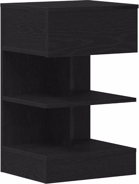 Berkfield Home Black Oak Bedside Cabinet W/D/H: 40 x 35 x 65 cm – 1