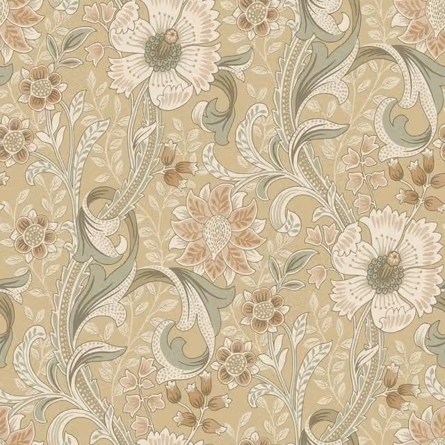 Grandeco Traditional Neutral Yellow