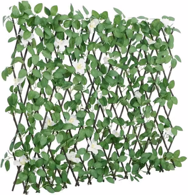 Berkfield Home Artificial Ivy Trellis Expandable Green, 5 Pieces, W: 186 cm, H: 30 cm – 1