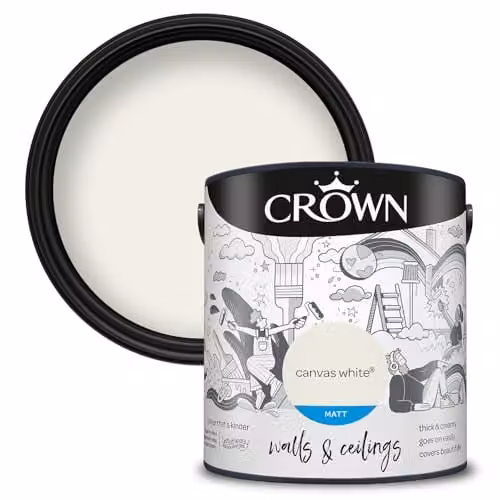 Crown Core Emulsion Matt Canvas White Water Based Dispersion 2.5 l
