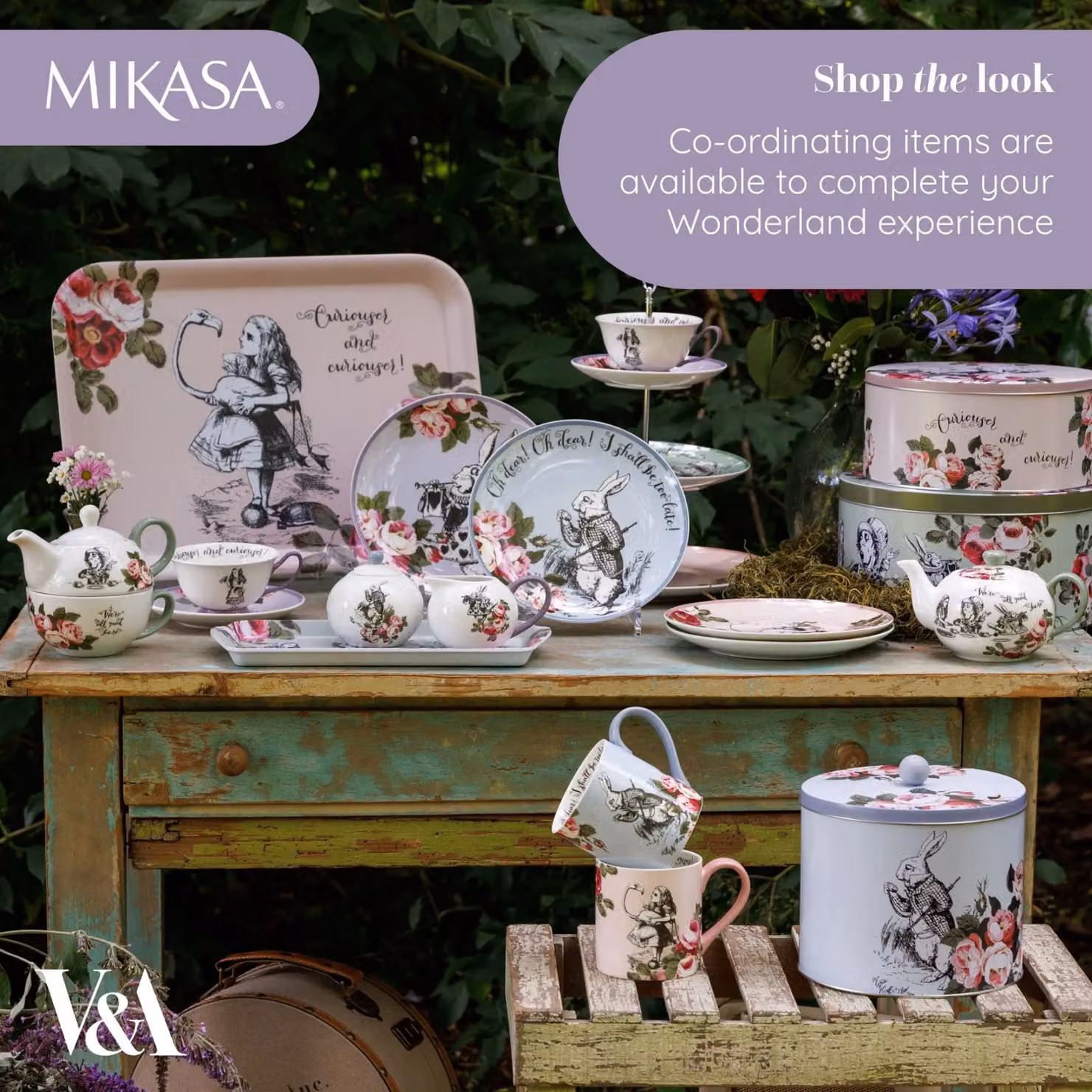 Mikasa Green Floral Melamine Rectangular Sandwich Serving Platter Tray – 6