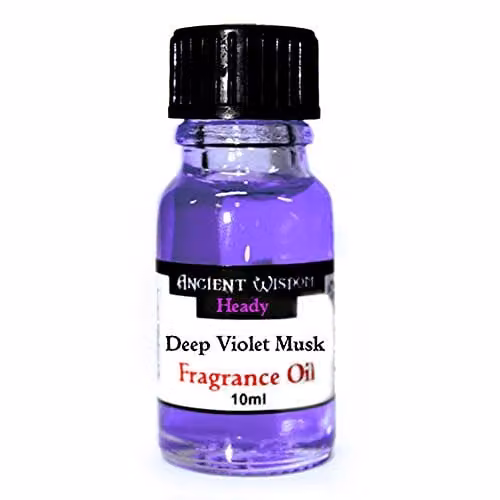 Ancient Wisdom Heady Deep Violet Musk Fragrance Oil, 10 ml, Purple
