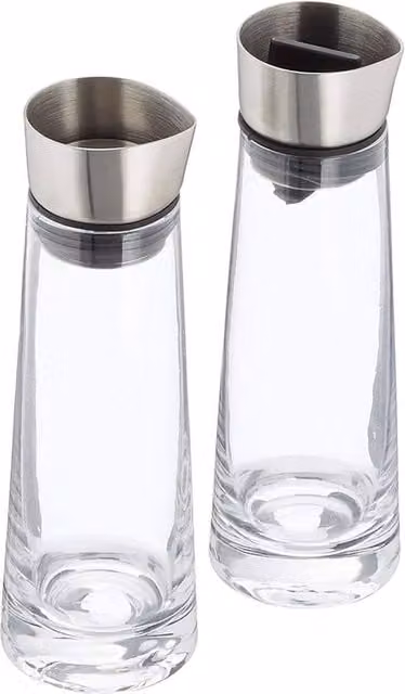 Blomus Macchiato Sugar and Creamer Set, 180ml, Transparent Clear Glass and Stainless Steel – 1