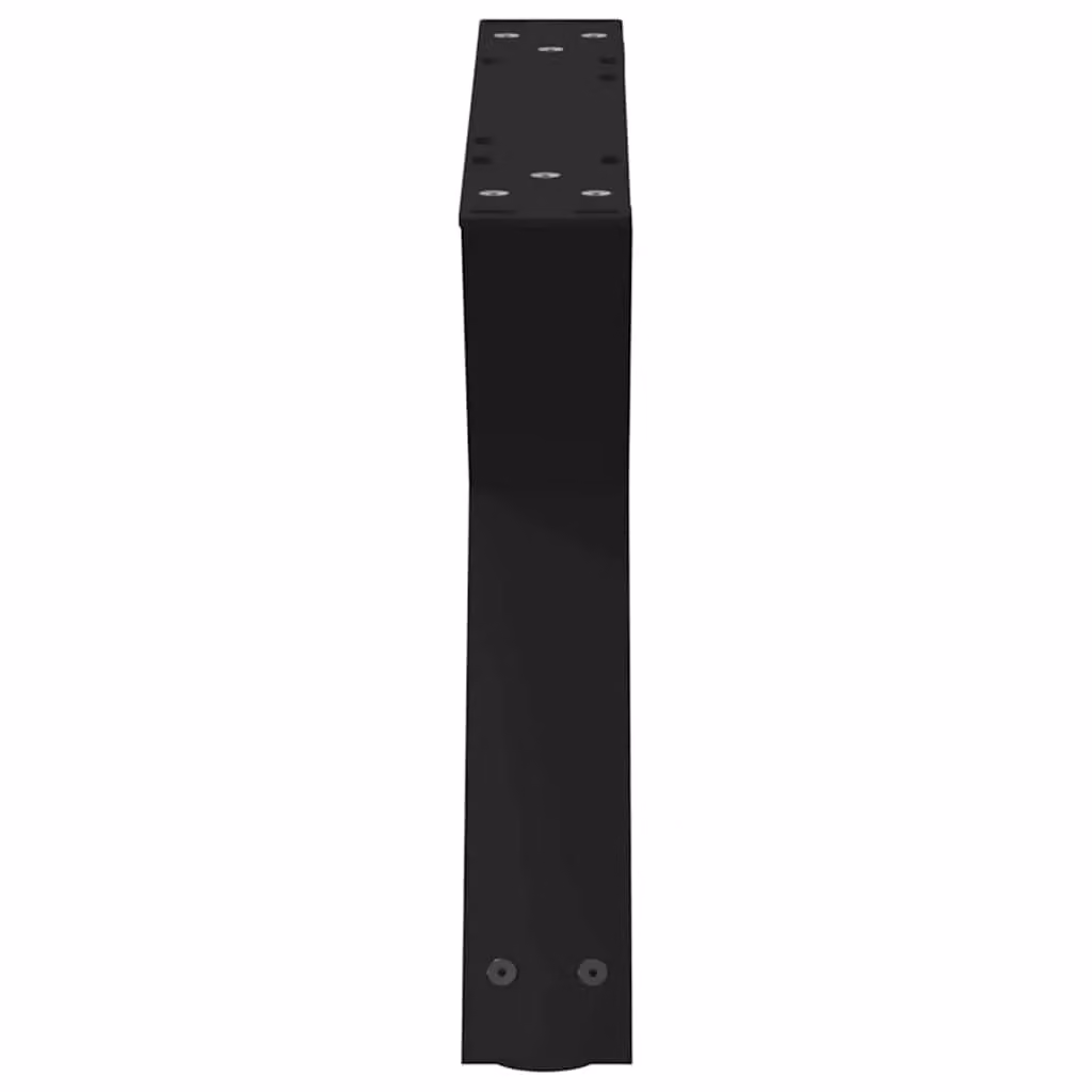 Berkfield Home Matt Black Steel Coffee Table Legs, 2 Pieces, Height: 60 cm – 6