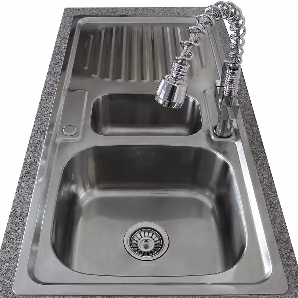 KuKoo Reversible Undermount Stainless Steel Kitchen Sink in Silver – 2