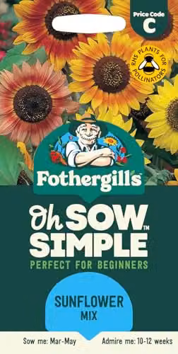Mr Fothergill's Oh Sow Simple Sunflower Mix Yellow Flower Seeds