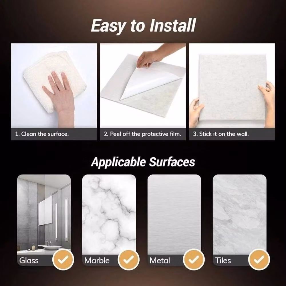 FLAVORA 24x Self Adhesive Grey Felt Acoustic Sound Proofing Wall Panels for Studios, 15 x 15 cm – 2